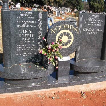 NGOBENI Khazamula Frans &amp; Tiny Ruth 1958-2014