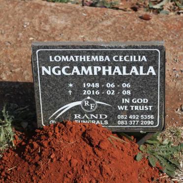 NGCAMPHALALA Lomathemba Cecilia 1948-2016