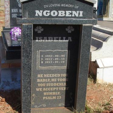 NGOBENI Isabella 1943-2017