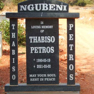 NGUBENI Thabiso Petros 1990-2021