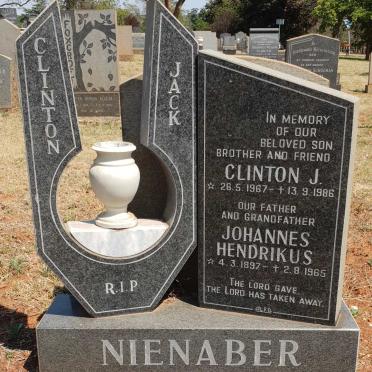 NIENABER Johannes Hendrikus 1897-1965 :: NIENABER Clinton J. 1967-1986