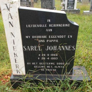 NIEKERK Sarel Johannes, van 1960-1993