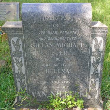 NIEKERK Gillan Michael, van -1949 &amp; Helena -1972
