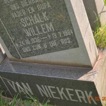 NIEKERK Schalk Willem, van 1936-1984