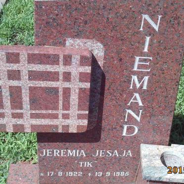 NIEMAND Jeremia Jesaja 1922-1985