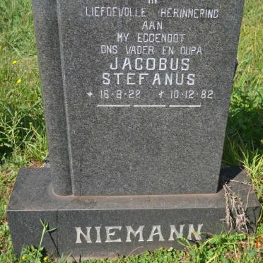 NIEMANN Jacobus Stefanus 1922-1982