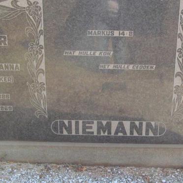 NIEMANN Joachim Hendrik 1882-1966 &amp;  Hester Johanna Maria BEKKER 1886-1969