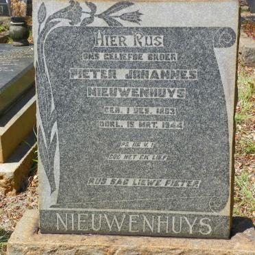 NIEUWENHUYS Pieter Johannes 1883-1944