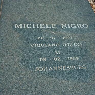 NIGRO Michele 1907-1959 &amp; Filomena 1917-2007