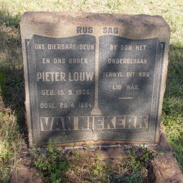 NIEKERK Pieter Louw, van 1936-1954 