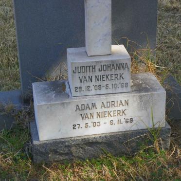 NIEKERK Adam Adrian, van 1903-1969 &amp; Judith Johanna 1909-1968