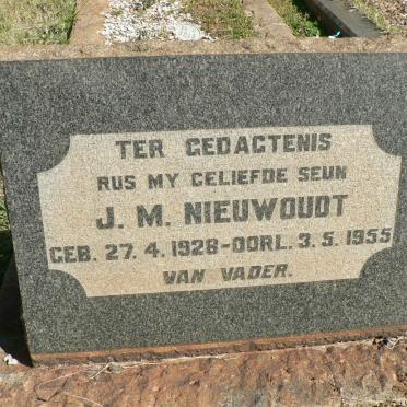 NIEUWOUDT J.M. 1928-1955