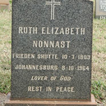 NONNAST Ruth Elizabeth 1903-1964