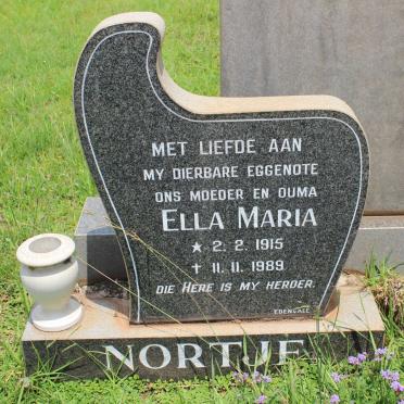 NORTJE Ella Maria 1915-1989
