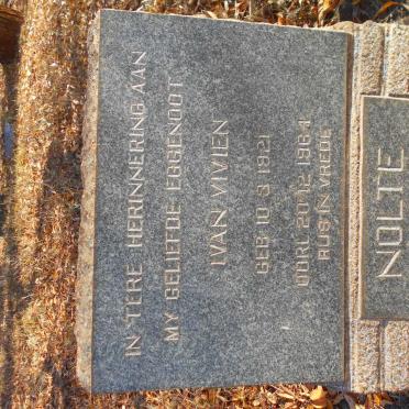 NOLTE Ivan Vivien 1921-1964