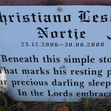 NORTJE Christiano Lesego 2006-2008
