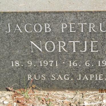 NORTJE Jacob Petrus 1971-1972