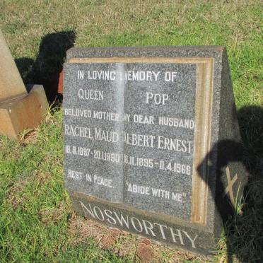 NOSWORTHY Albert Ernest 1895-1966 &amp; Rachel Maud 1897-1980