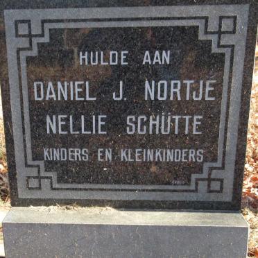 NORTJE Daniel J. &amp; Nellie SCHUTTE