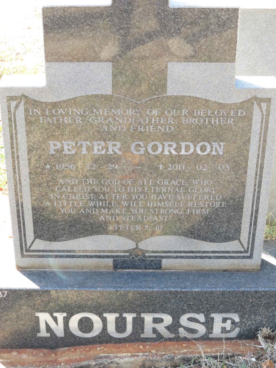 NOURSE Peter Gordon 1956-2011