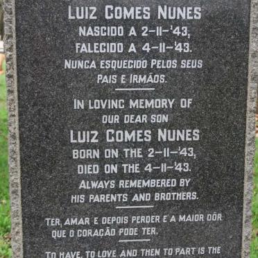 NUNES Antonio Gomes 1917-1991 &amp; Virginia Sardinha 1923-1998 