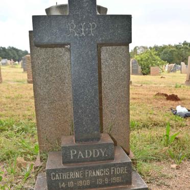 PADDY Catherine Francis Fiore 1908-1961