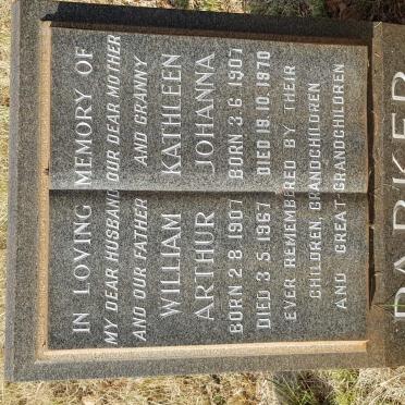 PARKER William Arthur 1907-1967 &amp; Kathleen Johanna 1907-1970