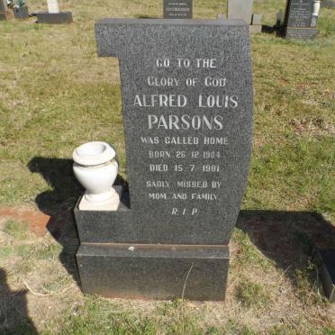 PARSONS Alfred Louis 1904-1981