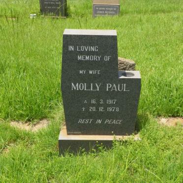 PAUL Molly 1917-1978