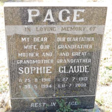 PAGE Claude 1913-2000 &amp; Sophie 1916-1994