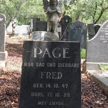 PAGE Fred 1947-1959