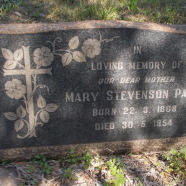 PAUL Mary Stevenson 1868-1954
