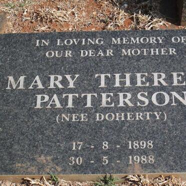 PATTERSON Mary Theresa nee DOHERTY 1898-1988