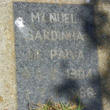 PAIVA Manuel Sardinha, de 1904-1986