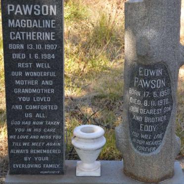 PAWSON Magdaline Catherine 1907-1984 :: PAWSON Edwin 1950-1970