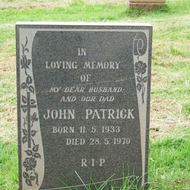 PATRICK John 1933-1970