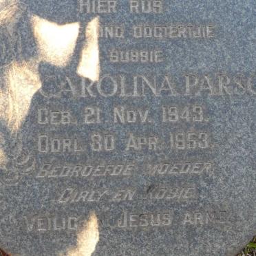 PARSONS Carolina 1943-1953