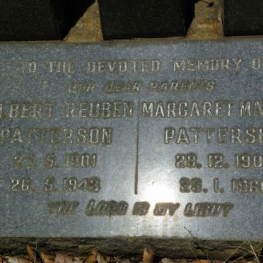 PATTERSON Albert Reuben 1901-1943 &amp; Margaret Matilda 1908-1966