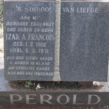 PEROLD Izak A. Francois 1916-1971