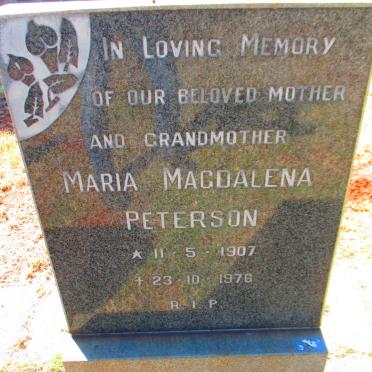 PETERSON Maria Magdalena 1907-1976