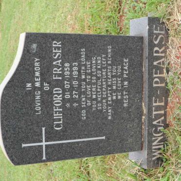 PEARSE Clifford Fraser, WINGATE 1958-1993