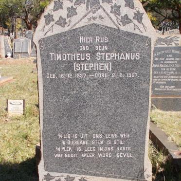 PENTON Timotheus Stephanus 1937-1957