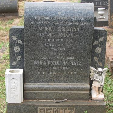PENTZ Michiel Christian Petrus Johannes 1904-1955 &amp; Delila Roelofina de KLERK 1905-1978