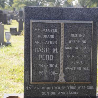 PERO Basil M. 1904-1984