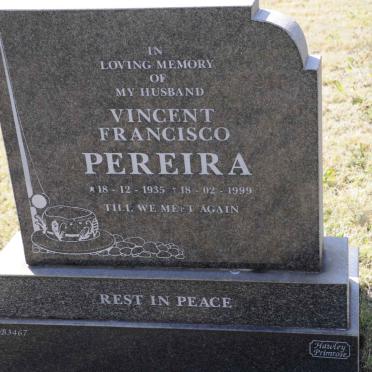 PEREIRA Vincent Francisco 1935-1999