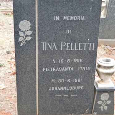 PELLETTI Tina 1916-1961