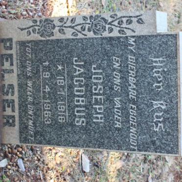 PELSER Joseph Jacobus 1916-1963