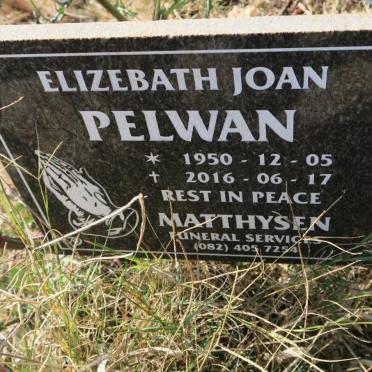 PELWAN Elizebath Joan 1950-2016