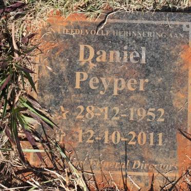 PEYPER Daniel 1952-2011