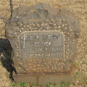 PETHICK Gordon Anthony 1935-1966